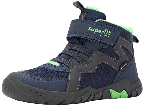 Superfit Trace Sneaker, BLAU/GRÜN 8000, 33 EU Schmal von Superfit