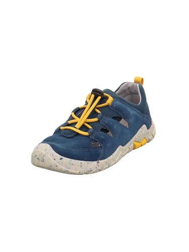 Superfit Jungen Trace Sneaker, Blau Gelb 8000, 27 EU Weit von Superfit
