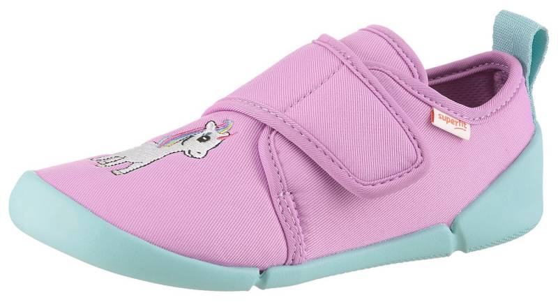 Superfit VENTI WMS: Weit Hausschuh Barfußschuh mit Klettverschluss, Größenschablone zum Download von Superfit