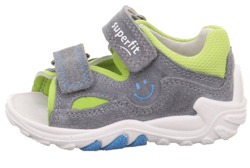 Superfit superfit Kinder Lauflernsandale FLOW 1-000034-2500 hellgrau/hellgrün Lauflernschuh von Superfit