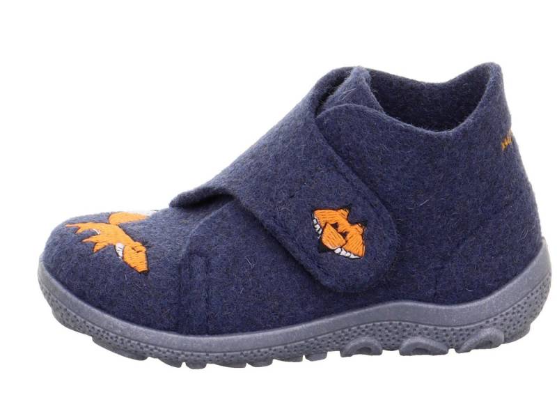 Superfit superfit Kinder Wollfilz Hausschuh HAPPY 1-006291-8000 blau/orange Hausschuh von Superfit