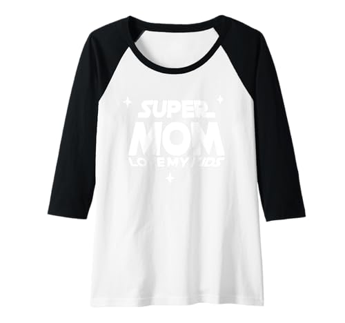 Damen Super Mutter liebt ihre Kinder Raglan Damen Super Mutter liebt ihre Kinder Raglan von Superfrau Mutter Spruch