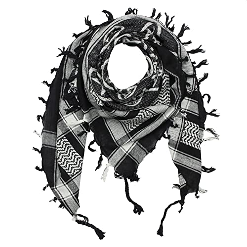 Superfreak Palituch - Pentagramm schwarz - weiß - 100x100 cm - Pali Palästinenser Arafat Tuch - 100% Baumwolle von Superfreak