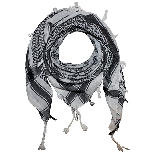 Superfreak Palituch - Smilers weiß - schwarz - 100x100 cm - Pali Palästinenser Arafat Tuch - 100% Baumwolle von Superfreak