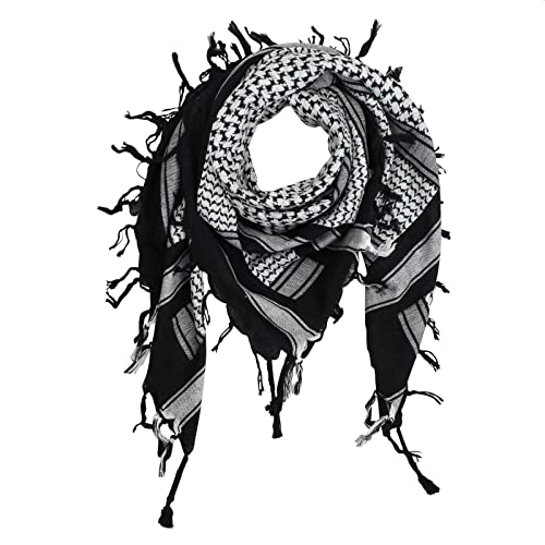 Freak Scene Palituch Desert schwarz - weiß - 100x100 cm - Pali Palästinenser Arafat Tuch - 100% Baumwolle von Freak Scene