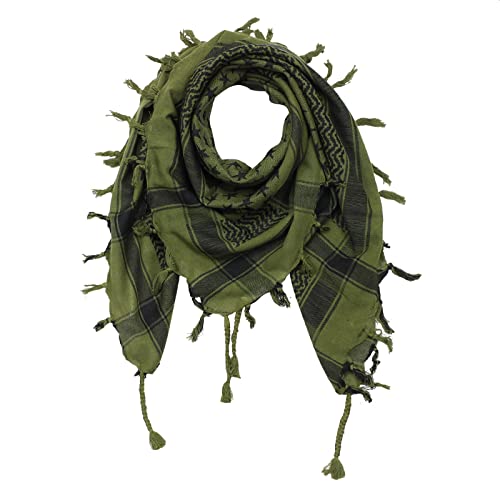 Superfreak Palituch - Sterne grün-olivgrün - schwarz - 100x100 cm - Pali Palästinenser Arafat Tuch - 100% Baumwolle von Superfreak