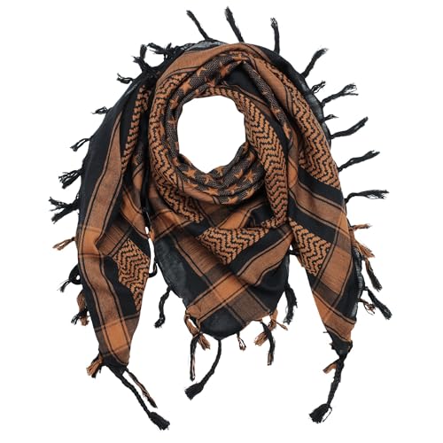 Freak Scene Palituch - Sterne schwarz - braun - 100x100 cm - Pali Palästinenser Arafat Tuch - 100% Baumwolle von Freak Scene