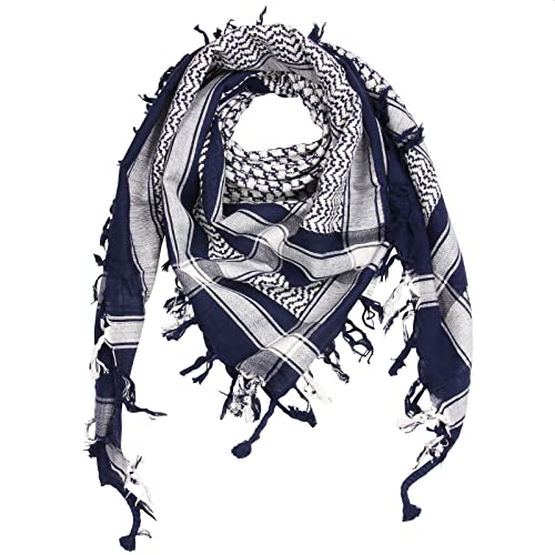 Superfreak Palituch - blau-navy - weiß - 100x100 cm - Pali Palästinenser Arafat Tuch - 100% Baumwolle von Superfreak