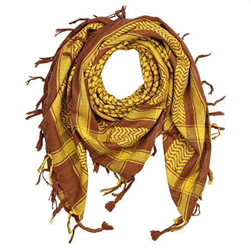 Freak Scene Palituch - braun - braun-ockerbraun - 100x100 cm - Pali Palästinenser Arafat Tuch - 100% Baumwolle von Freak Scene