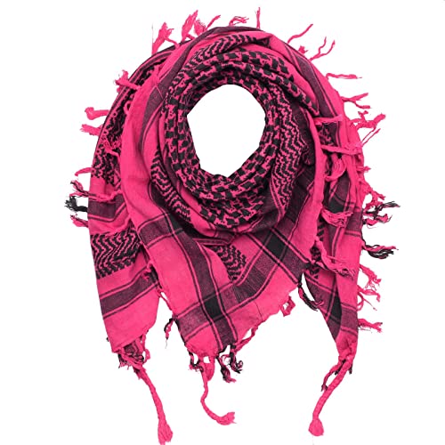 Superfreak Palituch - pink - schwarz - 100x100 cm - Pali Palästinenser Arafat Tuch - 100% Baumwolle von Superfreak