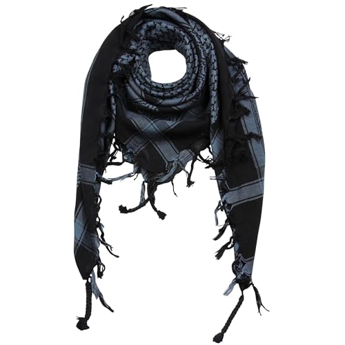 Freak Scene Palituch - schwarz - grau-blau dunkel - 100x100 cm - Pali Palästinenser Arafat Tuch - 100% Baumwolle von Freak Scene