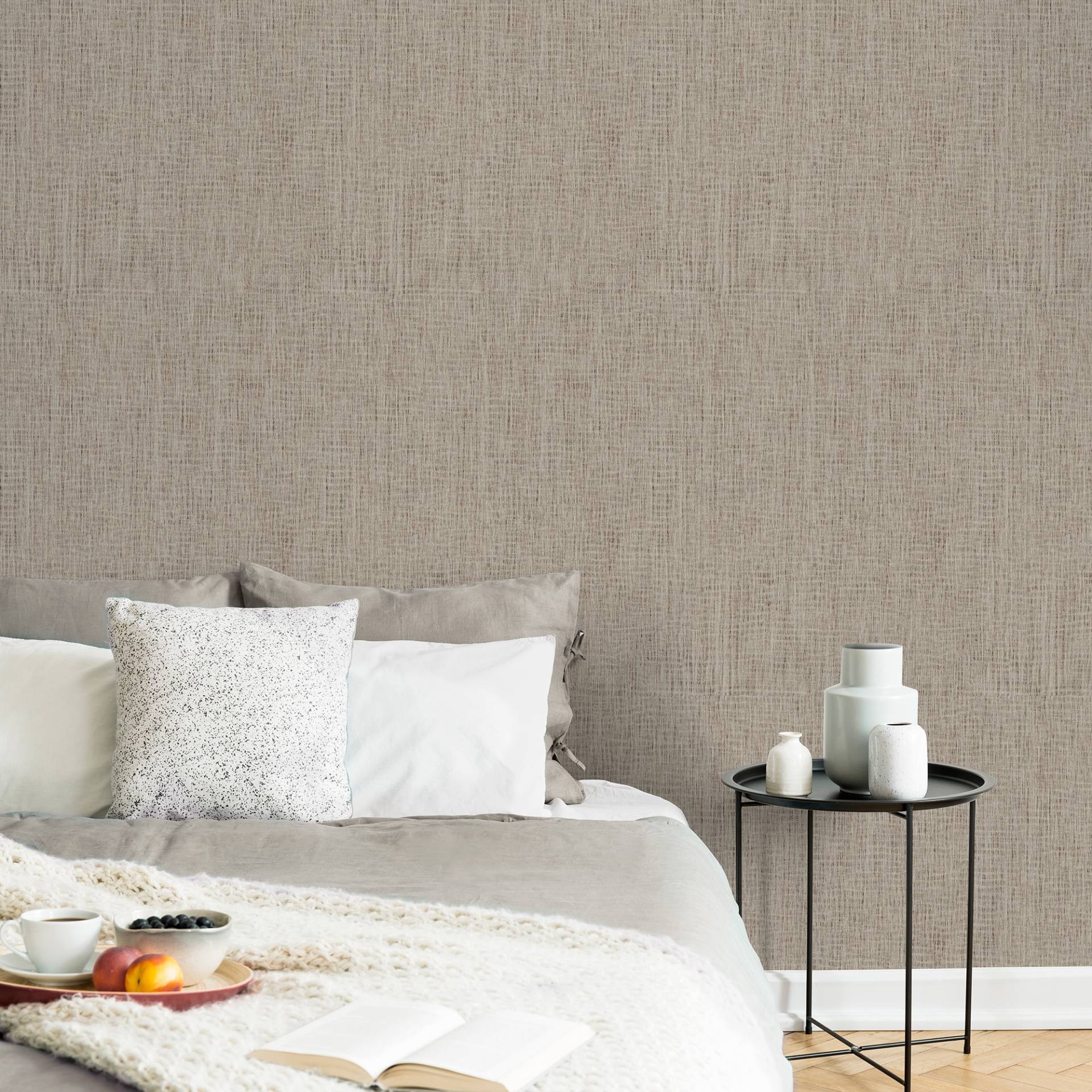 Superfresco Easy Vliestapete "Canvas" Leinenoptik geprägt 10mx52cm (ca. 5m2) von Superfresco Easy