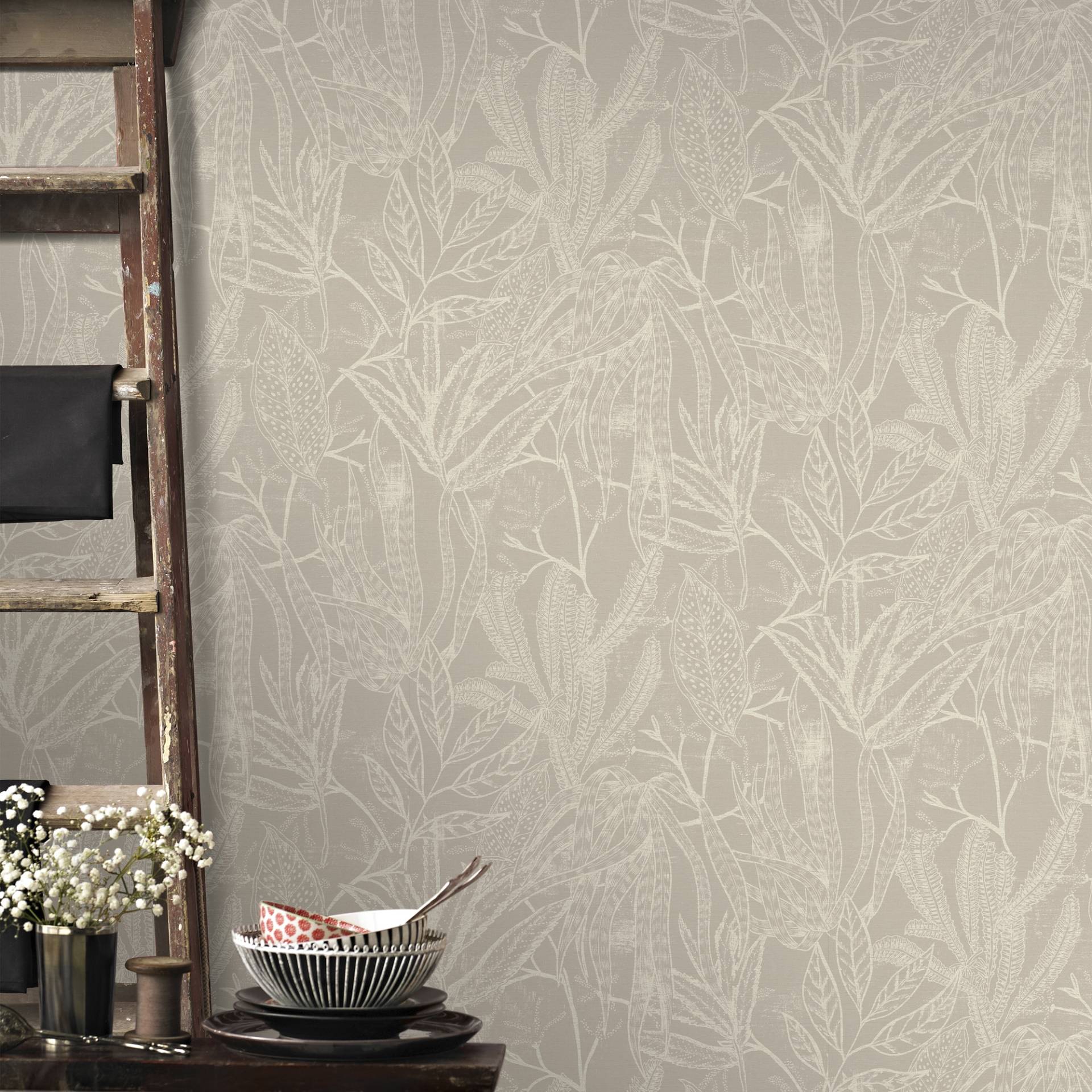 Superfresco Easy Vliestapete "Chaya" geblümt geprägt 10mx52cm (ca. 5m2) von Superfresco Easy