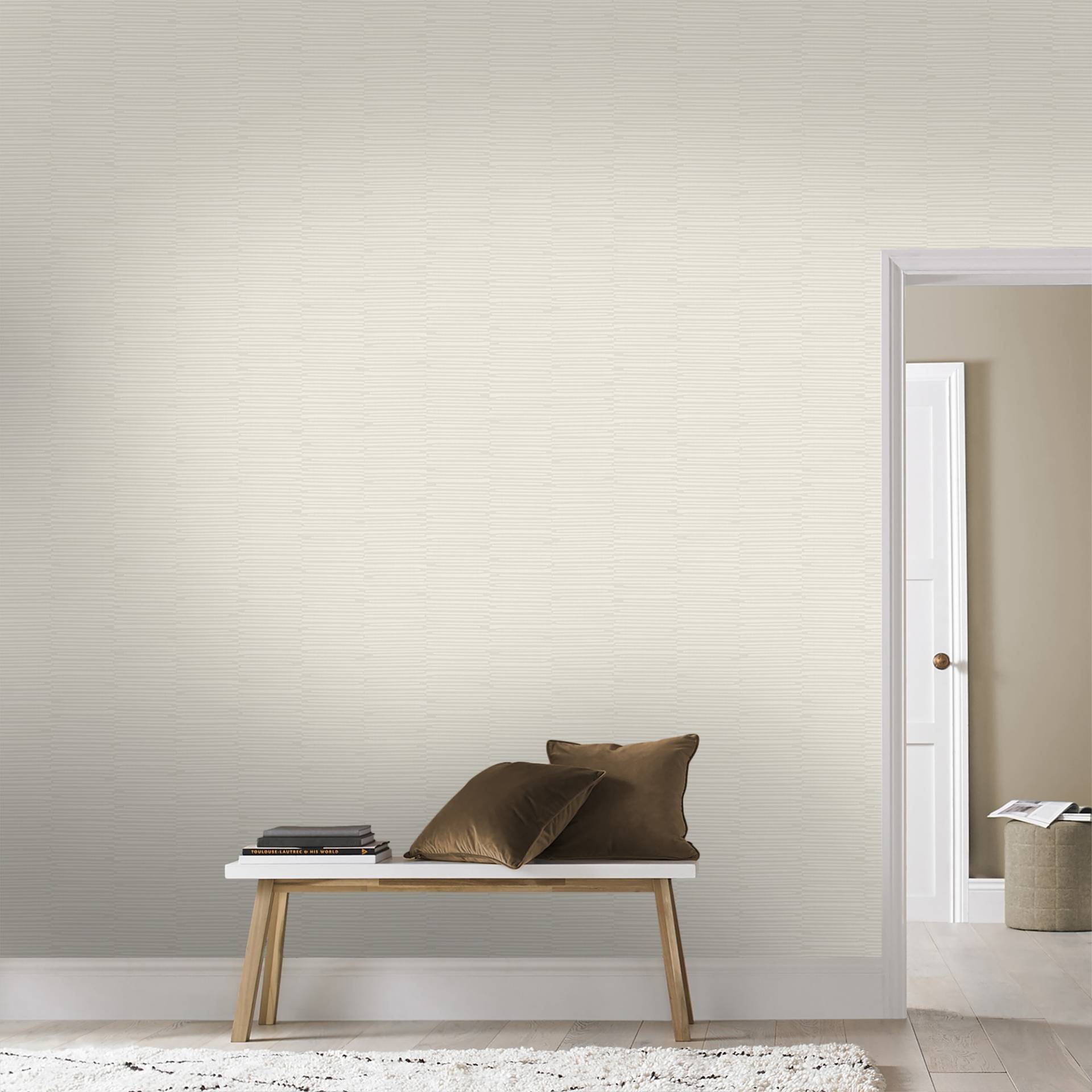 Superfresco Easy Vliestapete "Harmony" gestreift geprägt 10mx52cm (ca. 5m2) von Superfresco Easy