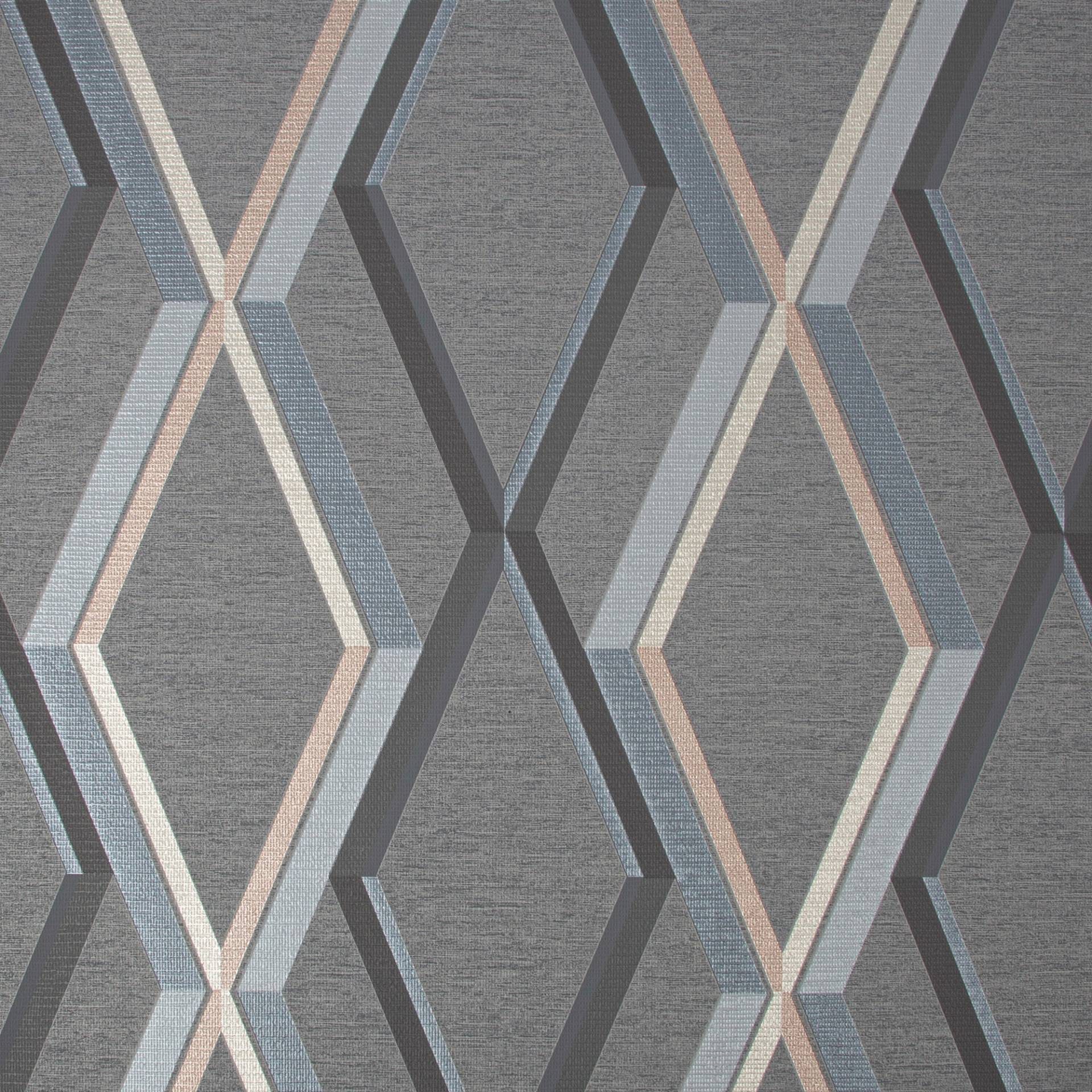Superfresco Easy Vliestapete "Prestige Geo", geometrisch, Dunkelgrau - 10mx52cm von Superfresco Easy