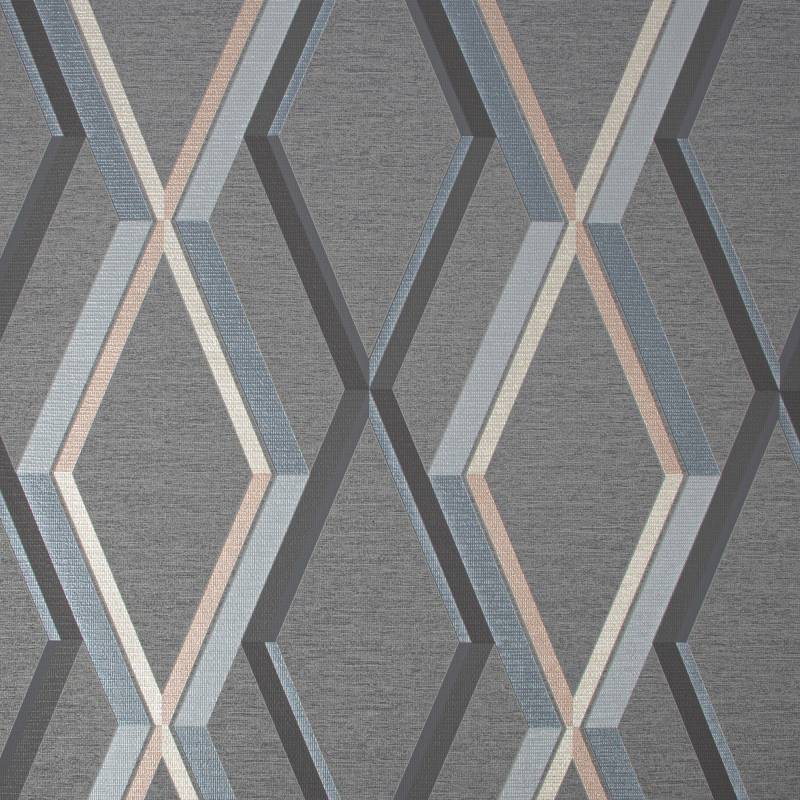 Superfresco Easy Vliestapete "Prestige Geo", geometrisch, Dunkelgrau - 10mx52cm von Superfresco Easy