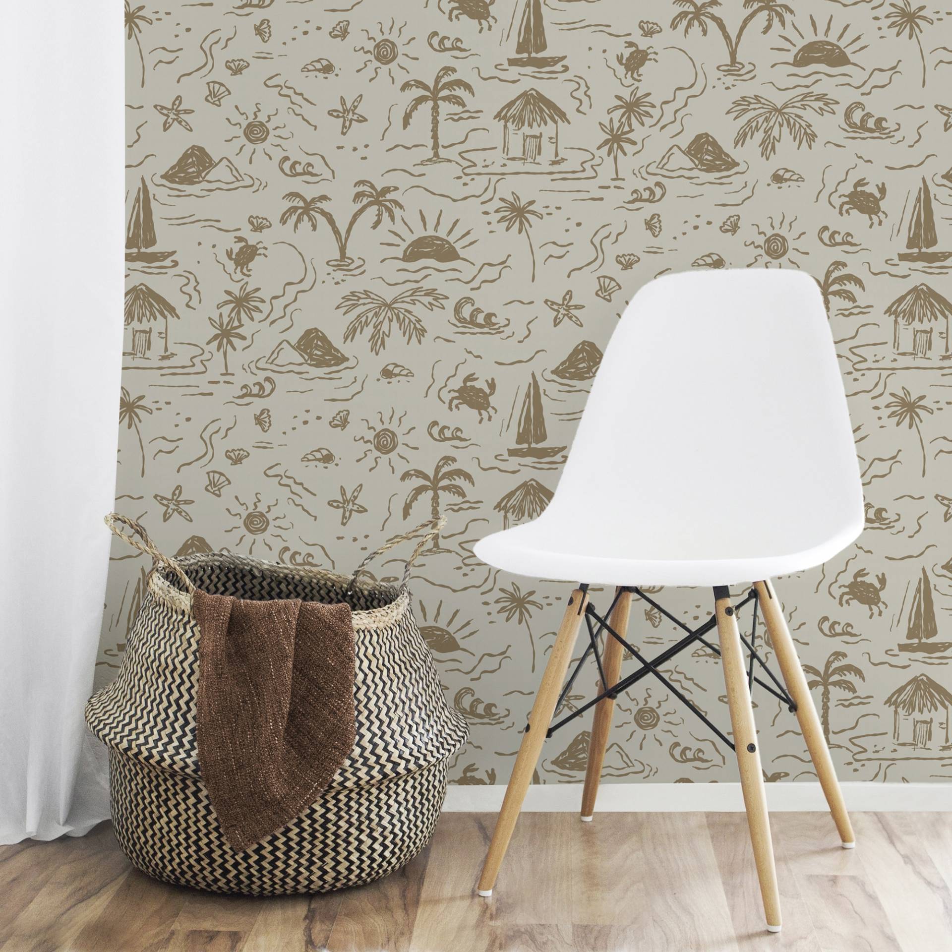 Superfresco Easy Vliestapete "Sonnenuntergangsinsel" Strand glatt Design Tapeten von Superfresco Easy