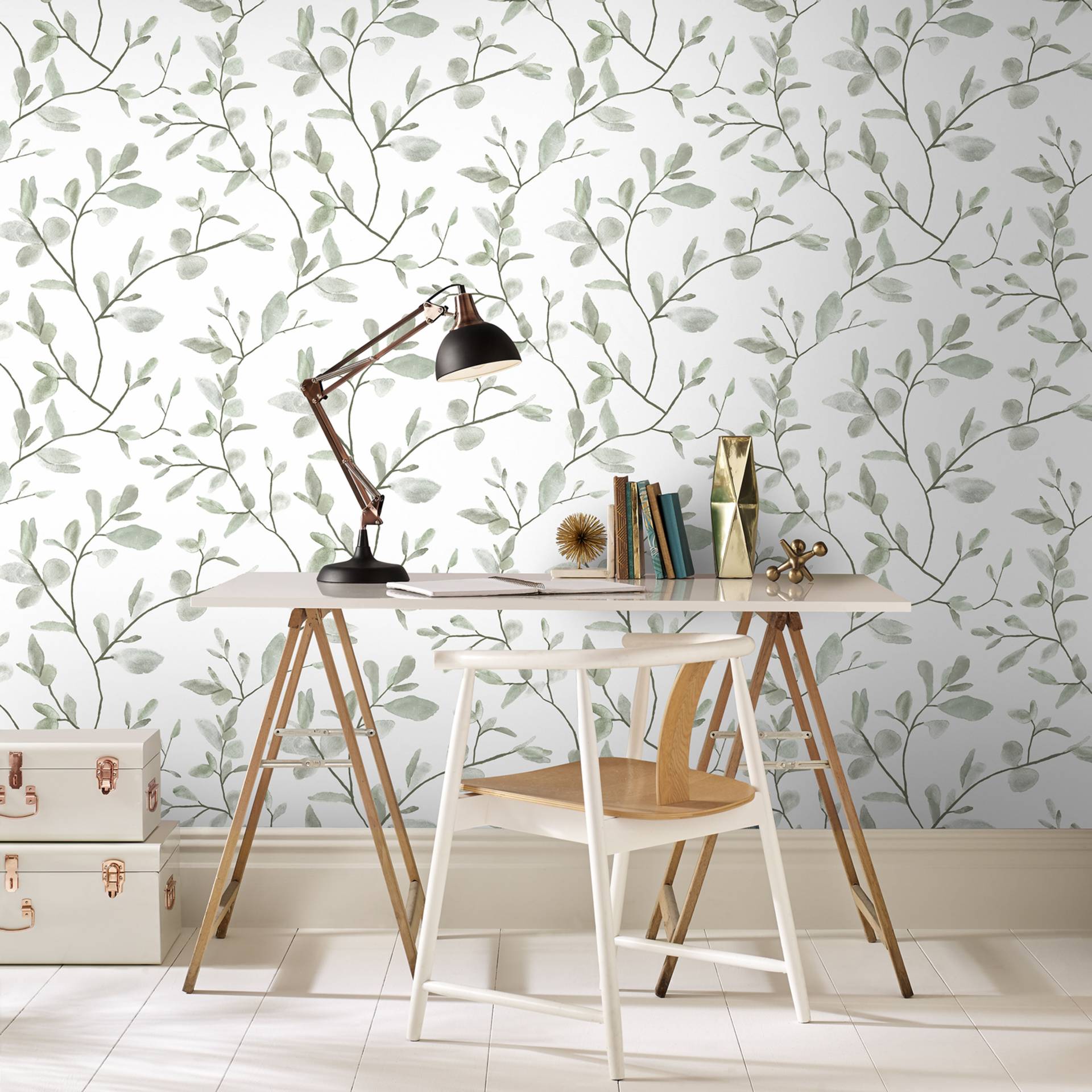 Superfresco Easy Vliestapete "Superfresco Easy Vliestapete Eugenie Grun" geblümt aufgeschäumt Superfresco Easy Vliestapete Eugenie Grun von Superfresco Easy