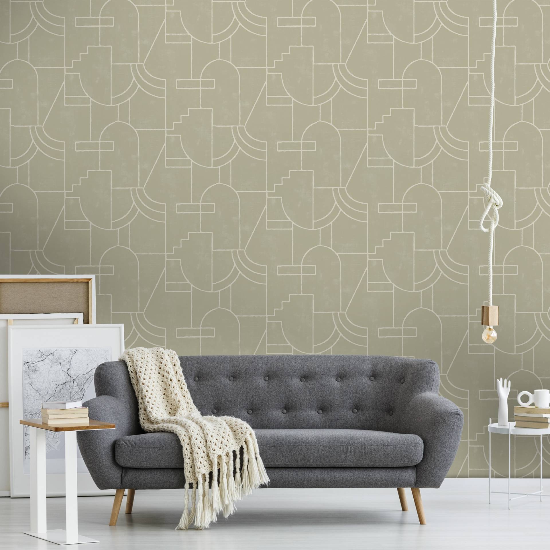 Superfresco Easy Vliestapete "Vigo" geometrisch geprägt 10mx52cm (ca. 5m2) von Superfresco Easy