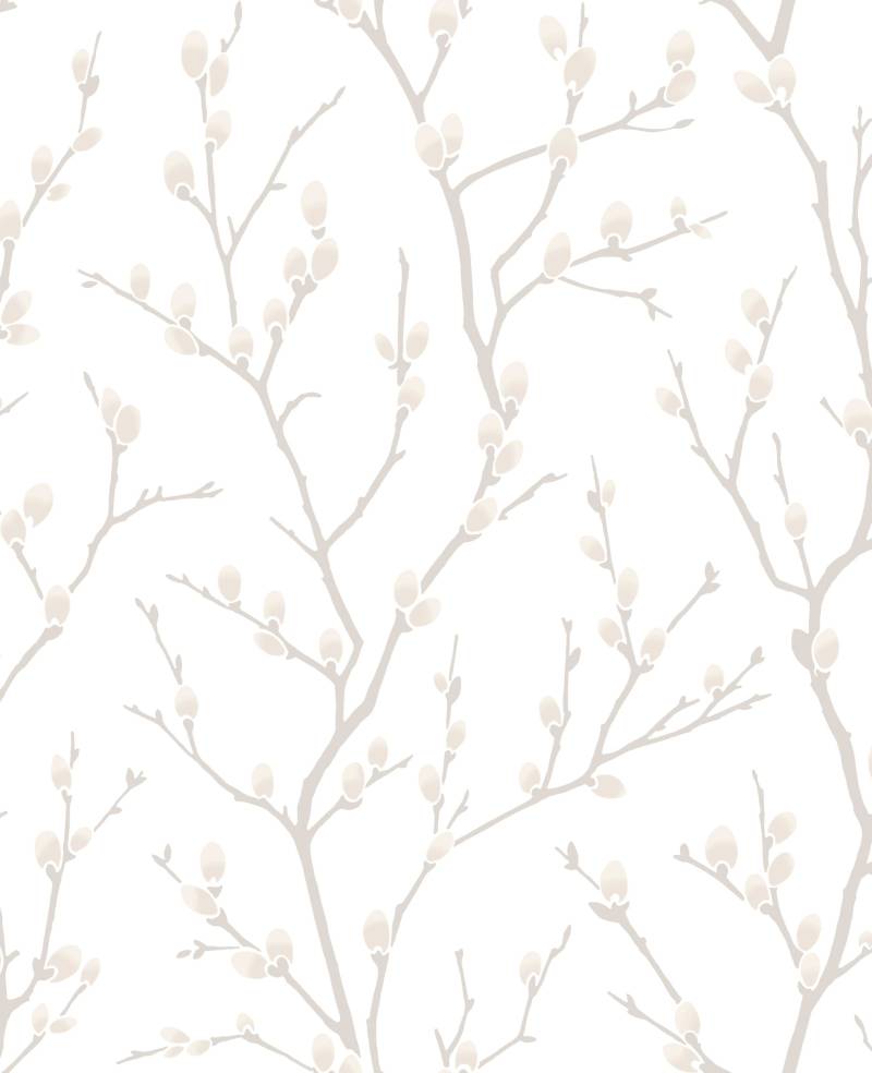 Superfresco Easy Vliestapete "Zweig" geblümt aufgeschäumt Weiß/Braun - 10m x 52cm von Superfresco Easy