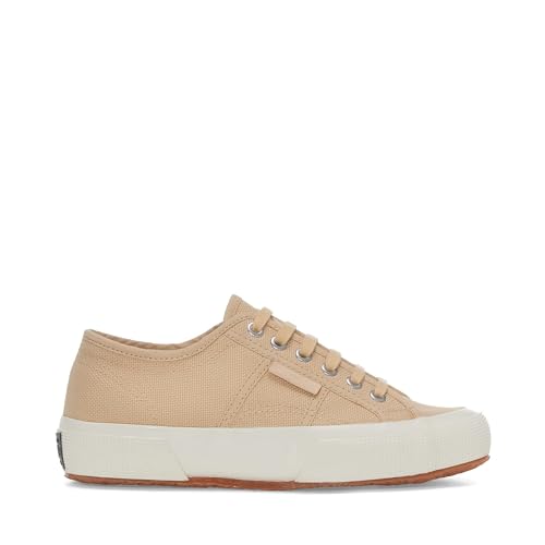 SUPERGA 2706 OG Damen Turnschuhe aus Canvas, Weiß / Elfenbein, Beige Lt F Elfenbein, 44 EU von Superga