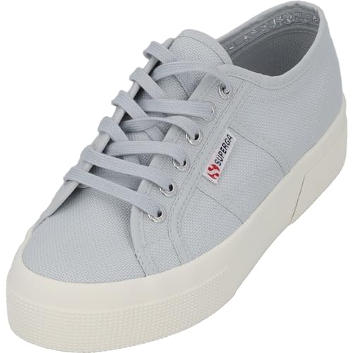 SUPERGA 2740 Platform, Anl Grau Lila Elfenbein, 37 EU von Superga