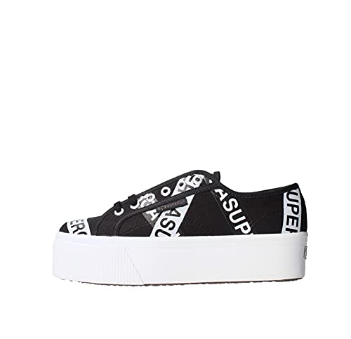 SUPERGA Damen 2790 Lettering Tape Jellysole, Turnschuhe Gymnastikschuh, A0v Mehrfarbig, 38 EU von Superga