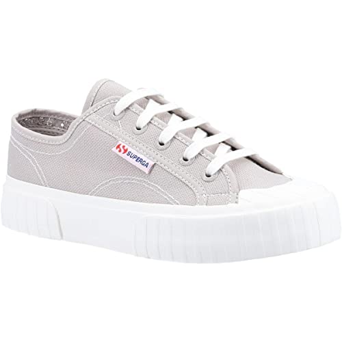 Superga 2630 Stripe Damen Canvas Sneaker Grau Colomba, Grau Colomba, 39.5 EU von Superga