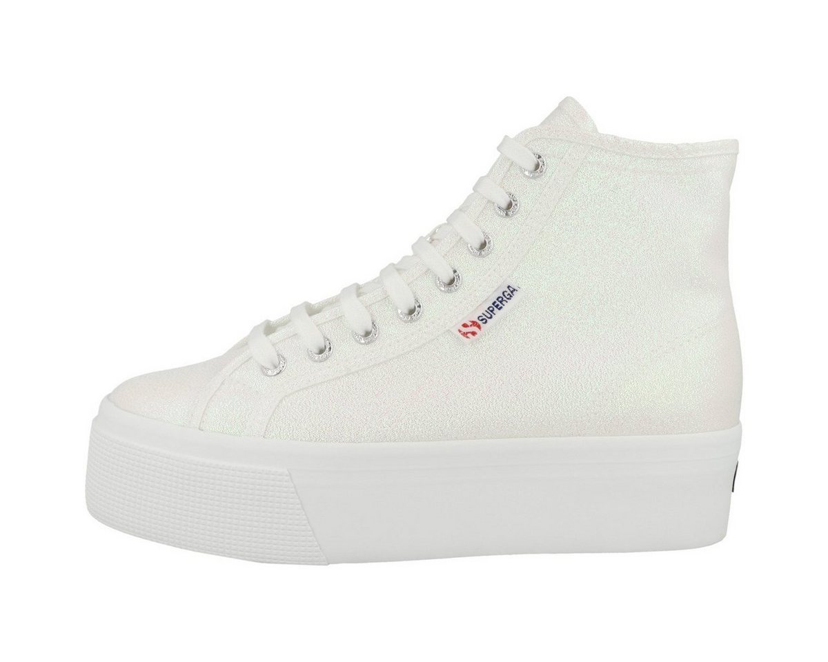 Superga 2708 Hi Top Lame Damen Sneaker Turnschuhe, Sportschuhe, Freizeitschuhe, Halbschuhe, Schnürschuhe von Superga