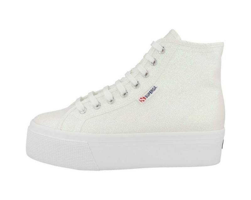 Superga 2708 Hi Top Lame Damen Sneaker Turnschuhe, Sportschuhe, Freizeitschuhe, Halbschuhe, Schnürschuhe von Superga