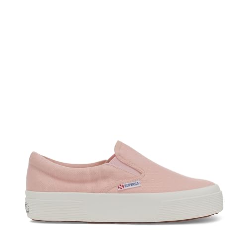 Superga 2740 Platform Slipon - Sneakers - Schwarz - Damen, Pink Blush F Elfenbein, 38 EU von Superga