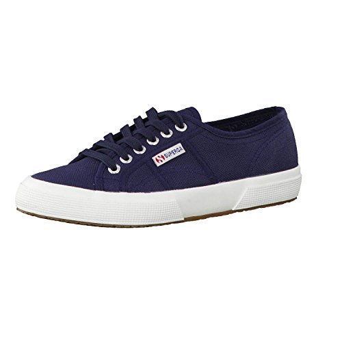 Superga 2750 Cotu Classic, Unisex-Erwachsene Sneaker, Blau (Navy-White F43), 45 EU (10.5 UK) von Superga