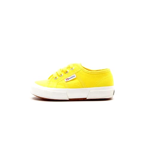 Superga 2750-jcot Classic, Unisex-Kinder Schnürhalbschuhe, Gelb (176 Sunflower), 30 EU von Superga