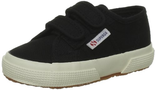 Superga 2750-JVEL CLASSIC S0003E0 Unisex-Kinder Sneaker, Noir (999 Black), 31 EU / 12.5 UK von Superga