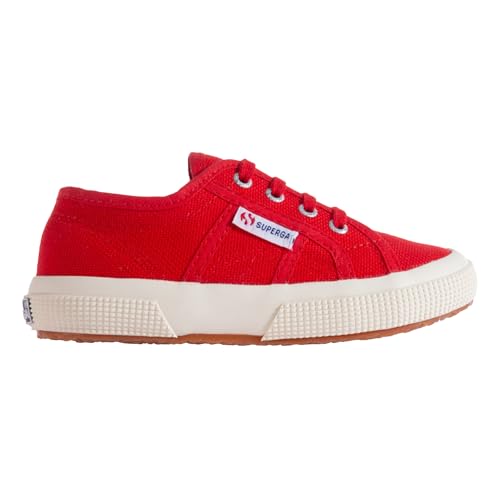 Superga 2750-jcot Classic, Unisex-Kinder Schnürhalbschuhe, Rot (Red 975), 24 EU von Superga