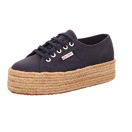 Superga 2790 COTROPEW, Damen Sneakers , Blau - Blau (Marineblau) , 37 1/2 EU ( 4.5 UK ) von Superga