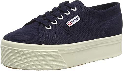 Superga Damen 2790acotw Linea Up And Down Sneaker, Blau (933), 38 EU von Superga