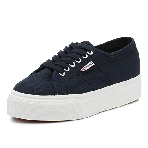 Superga 2790 Linea Updown Flatform Damen Sneaker, Blau (Navy-Offwhite), 40 EU von Superga