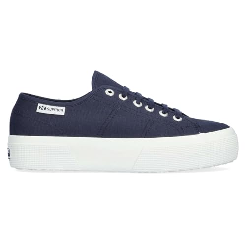 Superga 3740 Platform Leggera Navy-Fwhite Größe EU 37 von Superga