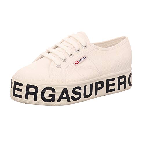 Superga Unisex-Erwachsene 2790-Cotw Outsole Lettering Sneaker, Weiß von Superga