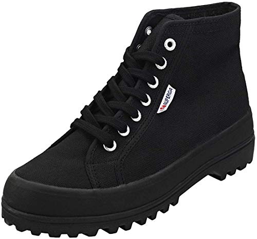 Superga Damen 2341 cotu Alpina High top Turnschuhe Schwarz 39.5 von Superga