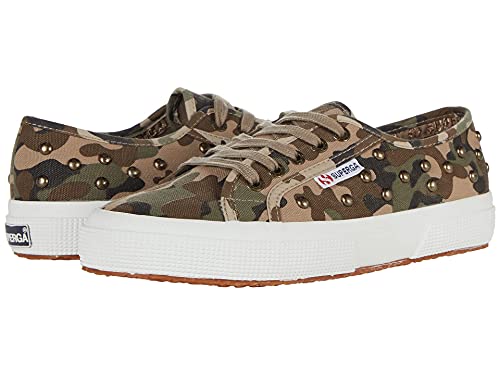 Superga Damen 2750 Camo Studs Sneaker, Camouflage, 39 EU von Superga