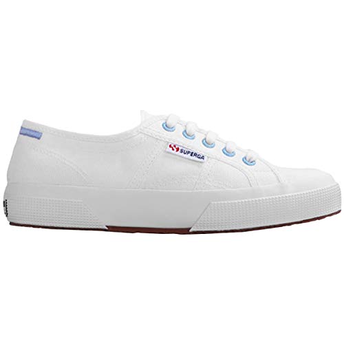 Superga Damen 2750 Multicolour Details COTW Canvas White Azure Erica Trainer 37 EU von Superga