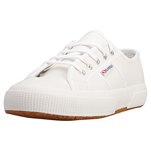 Superga Damen 2750 Tumbled Leather Gymnastikschuhe, Weiß White 900, 41.5 EU von Superga