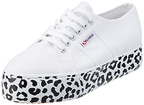 Superga Damen 2790-cotw Printedfoxing Sneaker, White Leopard, 40 EU von Superga
