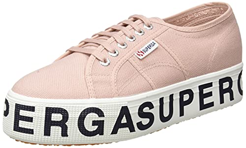 Superga Damen 2790-Cotw Outsole Lettering Gymnastikschuh, Pink Smoke, 35 EU von Superga