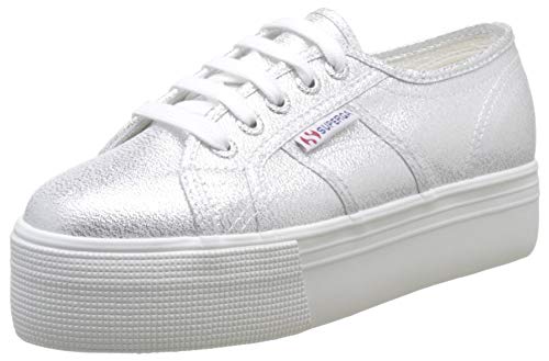 Superga Damen 2790 Lamew Sneaker, Silber Grey Silver 031, 39.5 EU von Superga