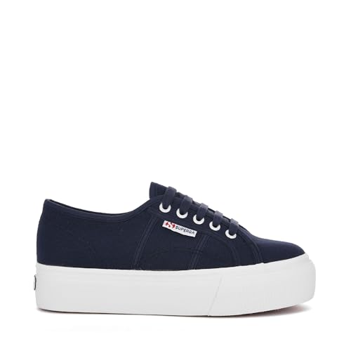 Superga Damen Sneaker, Navy White, 35 1/3 EU von Superga