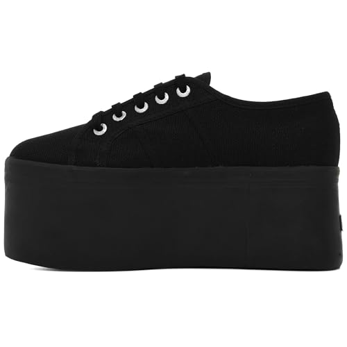 Superga Damen 2802 COTW Gymnastikschuhe, Schwarz (Full Black 996), 37.5 EU von Superga