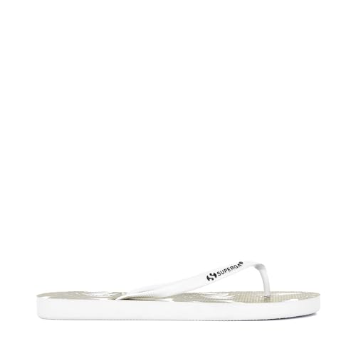 Superga Damen 4121 FANRBRW Dusch-& Badeschuhe, Mehrfarbig (Palms-White A0b), 38 EU von Superga